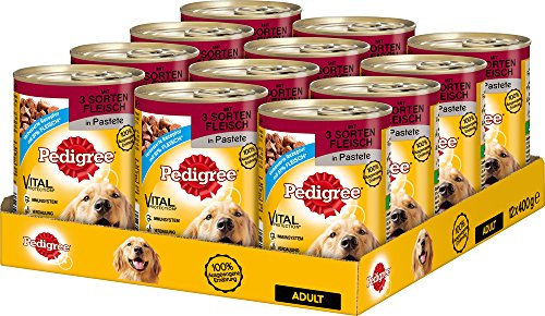 Pedigree Dose Adult mit 5 Sorten Fleisch, 12er Pack (12 x 400 g)