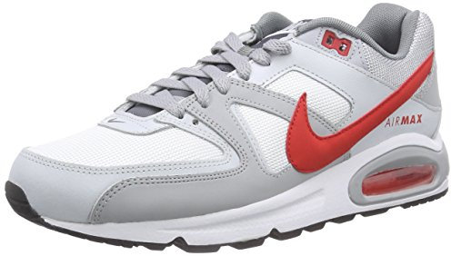 Nike Herren Air Max Command Laufschuhe, Weiß (White/University Red/Pure Platinum/Cool Grey), 44 EU
