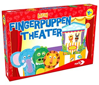 noris 606041550 Mein Fingerpuppen Theater, Kinderspiel