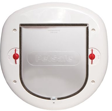PetSafe Staywell Big Cat/Small Dog, Easy Install. 4 Way Manual Lock, Tinted Flap - White
