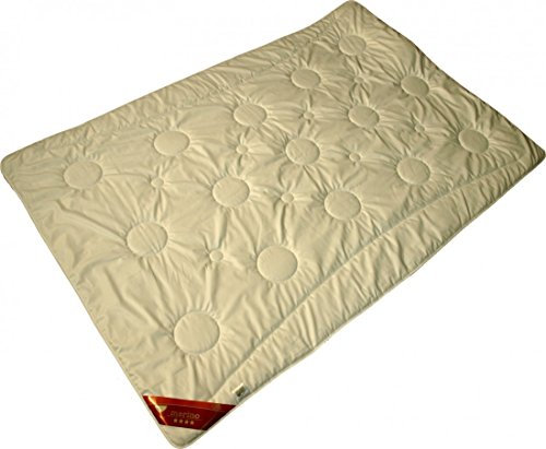 Bettdecke 135 x 200 / 1600 g - Warmes Duo-Steppbett Garanta mit 100% Merino Füllung - Für den Winter