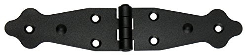 Kistenband Kistenscharniere Tischband 190 x 35 Möbelband Schwarz Pulverbeschichtung