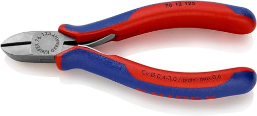 KNIPEX Seitenschneider für Elektromechaniker mit Mehrkomponenten-Hüllen 125 mm, 76 12 125