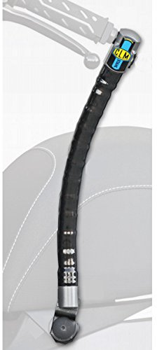 CLM 5703707 Stahl Lenker mit Anti-Theft Halterung Fix, schwarz