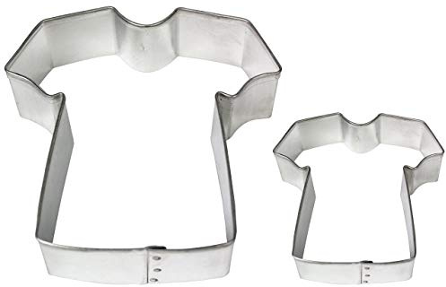 PME SC616 Cortador de Metal para Galletas y Tartas, 2 Unidades, tamaño Grande/pequeño, Aluminio, Plateado, 9x2x9 cm