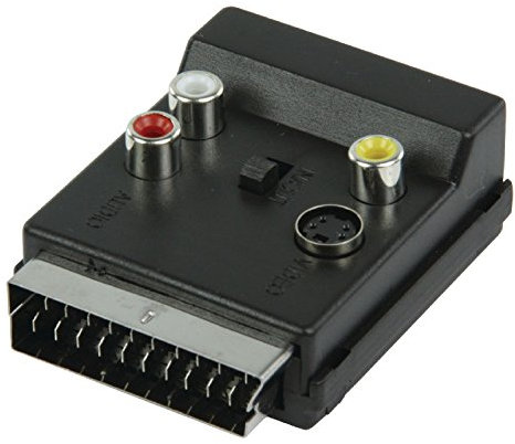 Valueline SCART60 Adattatore Scart 21 pin (maschio-femmina) passante + 3 RCA Audio Video e S-VHS