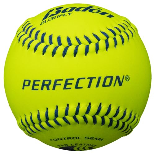Baden USSSA Fastpitch Raised Seams Leather Game Softballs