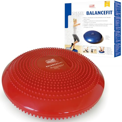 SISSEL Balancefit | Sitzkissen für Koordination | Balance Pad für Ganzkörpertraining & Beckenboden | Balance Kissen | Mit Noppenstruktur | Balancekissen | Sitzkissen rund | Gleichgewichtstrainer