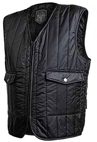 John Doe Giubbotto Smanicato, Black,4XL