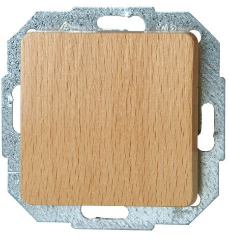 Kopp MILANO Universalschalter aus Buchen-Echtholz - Lichtschalter-Unterputz mit 10AX Schaltvermögen - Hochwertiger IP20 Schalter mit Steckklemmen - Stilvoller Wechselschalter-Unterputz 250V~