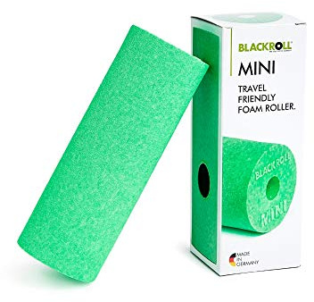 BLACKROLL MINI (5x15 cm) | Le petit rouleau de massage en mousse original pour l'exercice des fascias, le fitness, le yoga et la récupération musculaire en vert