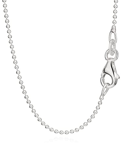 NKlaus 40cm Kugelkette 925 Silber elegante Halskette filigrante Breite 1,0mm Collier 1,7g federleicht 5701