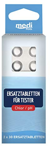mediPOOL - Ersatztabletten für pH-Wert und freies Chlor, 2x 30 Stück