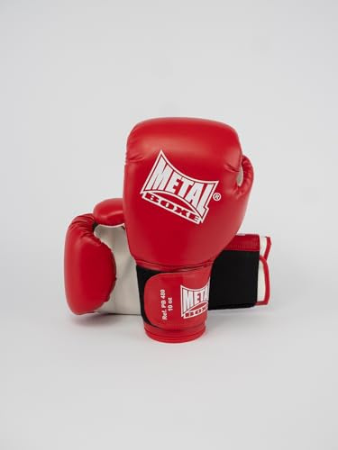 METAL BOXE - Guantes de Boxeo de iniciación, Color Rojo, 0,28 kg