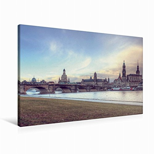 Premium Textil-Leinwand 90 x 60 cm Quer-Format Canaletto Blick | Wandbild, HD-Bild auf Keilrahmen, Fertigbild auf hochwertigem Vlies, Leinwanddruck von Steffen Gierok
