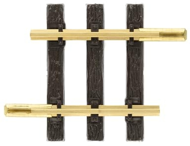 LGB – gerades Gleis 82 mm – L10080, gerades langes Gleiselement, Gleiserweiterung für Gartenbahn, Gleismaterial, Zubehör, Spur G, Maßstab 1:22,5