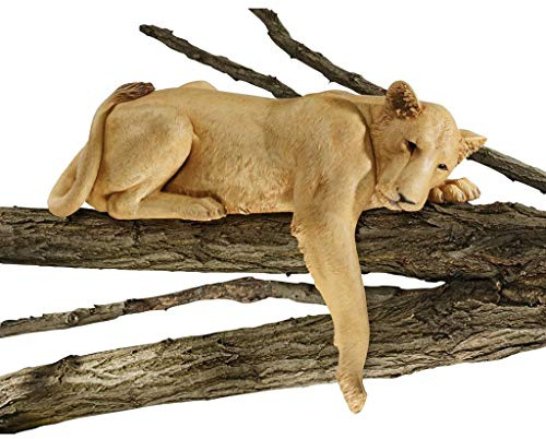 Design Toscano Löwin aus Namibia Figur, 48 x 74 x 30 cm