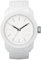 Diesel Herrenuhr Double Down S44, Dreizeigeruhrwerk, 44 mm Gehäuse aus weißem Polycarbonat mit Silikonarmband, DZ1436