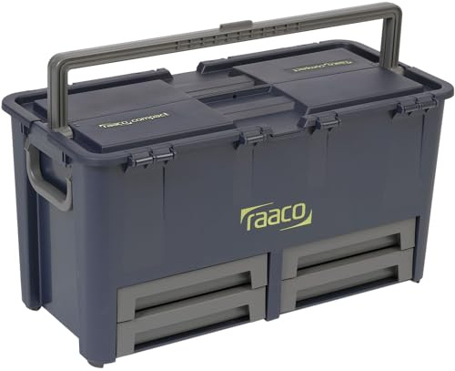raaco 136624 Werkzeugkoffer Compact 62, dunkelblau