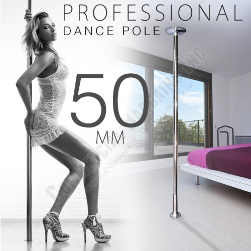 Xperience, Formally Known As X-Dance 50mm Dance Pole Kit Competition Commercial Portable Fitness Exercise by Commercial Bargains