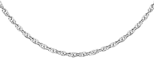 Carissima Gold Damen Hollow 1.7mm Diamantschliff Prinz von Wales Halskette 9k (375)