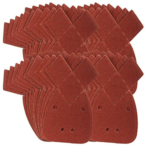 40 Mouse Sanding Sheets to Fit Black and Decker Detail Palm Sander 60 Grit (Coarse)