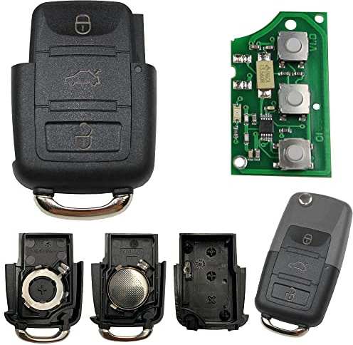 KONIKON passend für Volkswagen Golf 5 Caddy VW Klappschlüssel Auto Gehäuse 434 MHz 1K0 959 753 G Neu