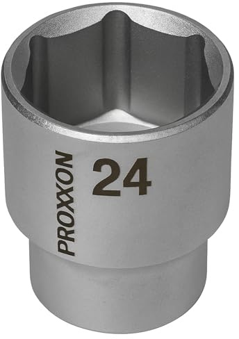 PROXXON 23424 Steckschlüsseleinsatz/Nuss 24mm Antrieb 12,5mm (1/2)