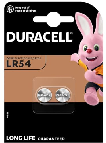 3 X Two (2) x Duracell 189 LR54 LR1130 1.5v Alkaline Batteries Blister Packed - Used in Cameras, Toys, Calculators, Torches, Watches, Laser Pointers, and many other applications.