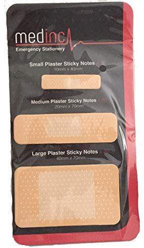 Medinc Mémo Plâtre Bloc-notes Bandage Collant Notes De Bâton Auto Nouveauté Stationnaire Pour L'infirmière Étudiante Ou Étudiant En Médecine