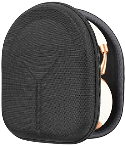 Geekria Shield Headphones Case Compatible with Bose QC Ultra II, JBL Live 650BTNC, B&O Beoplay H100, Replacement Protective Hard Shell Travel Carrying Bag with Cable Storage (Black)