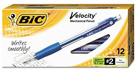BIC® Velocity® Druckbleistift Bleistift, Geschwindigkeit, 0,7 mm, werden (Pack OF5)