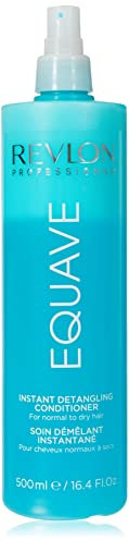 REVLON PROFESSIONAL EQUAVE HYDRO BI-PHASE DETANGLING CONDITIONER FOR NORMAL TO DRY HAIR, Detangling Conditioner, Leave-In Conditioner With Heat Protection, Hair-Smoothing Leave-In Conditioner – 500 ML
