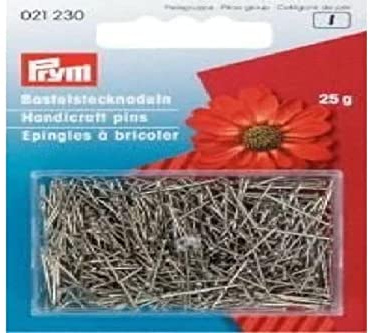 Prym 021215 Bastelstecknadeln, 0,65 x 16mm, silberfarbig, 50g