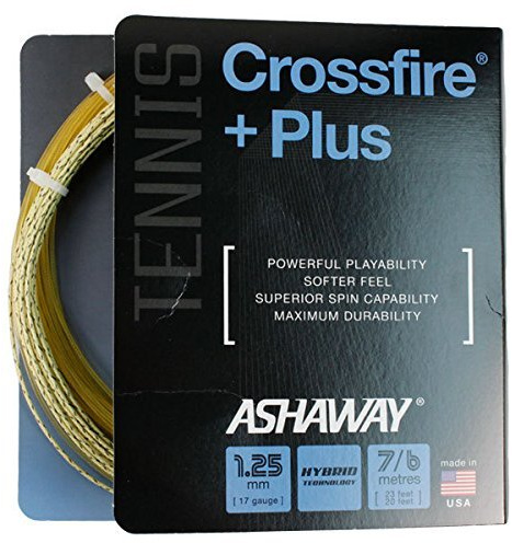 ASHAWAY Crossfire Plus 1,25/17G Tennissaite (gelb)