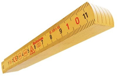 Mini folding rule 1 m I Hultafors I Folding metre 1 metre made of fibreglass I Made in EU I With lockable 90 degree angle I 200304