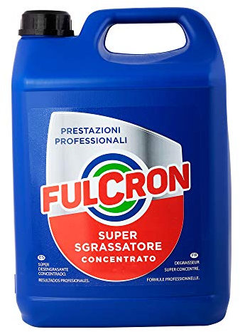 Fulcron 5L, sgrassatore detergente concentrato per sporco ostinato, pulizia motori, casa, nautica, tempo libero