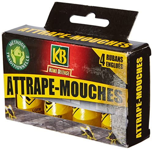 KB HOME DEFENSE Rubans Attrape Mouches x4, Neutre