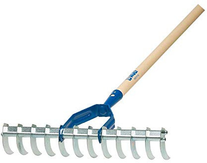 Rastrello aeratore a 12 denti zincati