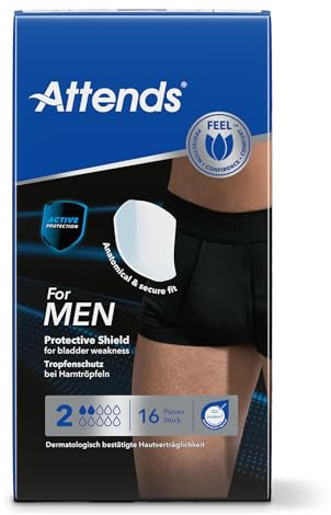Attends 201794 Inkontinenzeinlage für Herren, Stufe 2 (16er-Pack)