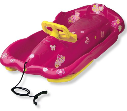 AlpenGaudi Space pink, Schlitten Lenkrodel Kinderbob
