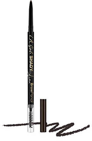 L.A.Girl Shady Slim Brow Pencil 3 Pcs - Blackest Brown