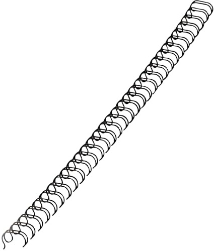 Fellowes 5255601 Drahtbinderücken, 130 Blatt, Schwarz, 25 Stück