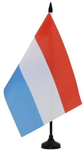 AZ FLAG Bordsflagga Luxemburg 21x14 cm Luxemburgsk 100D Polyester Plastfot