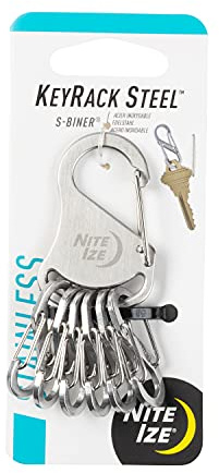Nite Ize KeyRack Schlüssel Bund Anhänger – Schnapp Haken Karabiner – Organizer