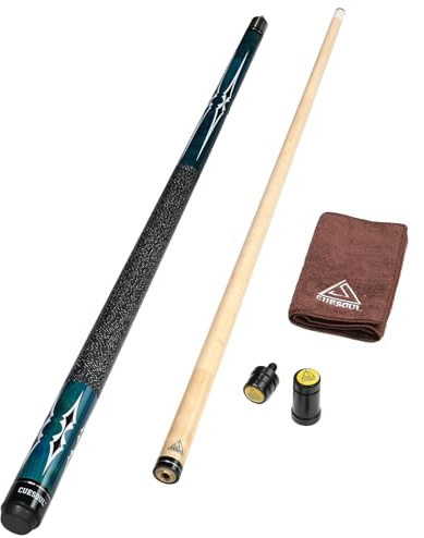 CUESOUL 58 Zoll 19 1/2 Oz Jointed Maple Billard Queue (CSTB003U)