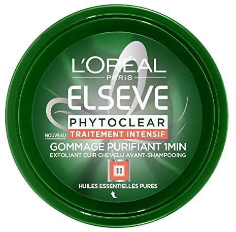 Elsève Phytoclear Masque Gommage Purifiant 1 Minute Avant-Shampooing 150 ml - Lot de 4