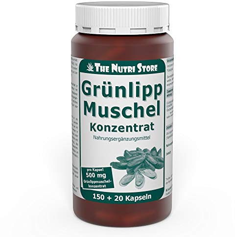 Grünlippmuschel 500 mg Konzentrat Kapseln 150+20 Stk. - nicht entfettet