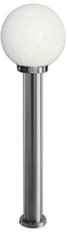 max K O M F O R T Aussenleuchte Standleuchte Wegeleuchte + LED 4W warmweiß Standlampe Gartenleuchte Edelstahl E27 Fassung 270-800