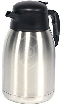 Bartscher Isolierkanne 2l für Kaffeemaschine Contessa 1002, Aurora 20 Ersatzkanne aus Edelstahl mit 2 Liter Volumen für Bartscher Kaffeemaschinen